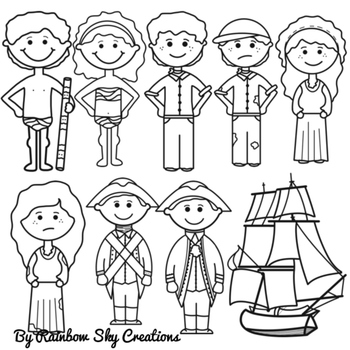 First Fleet Clipart.