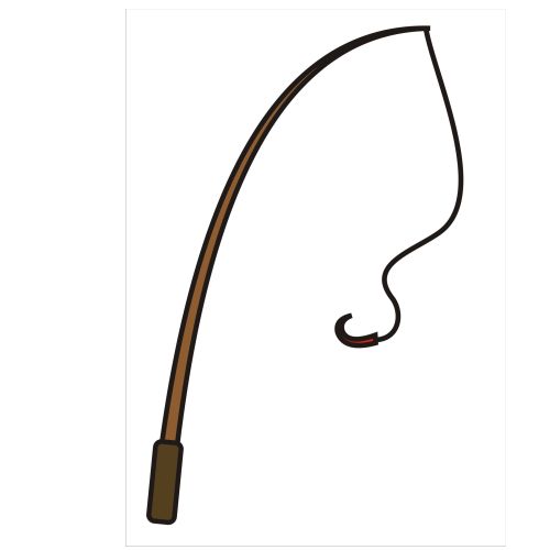 Fishing pole clip art.