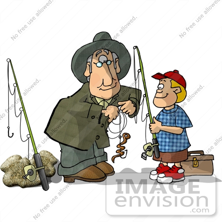 Fishing With Grandpa Clipart.