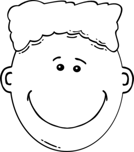 Boy Flat Top/ Afro Clip Art at Clker.com.