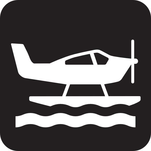 Sea Plane Black Clip Art at Clker.com.