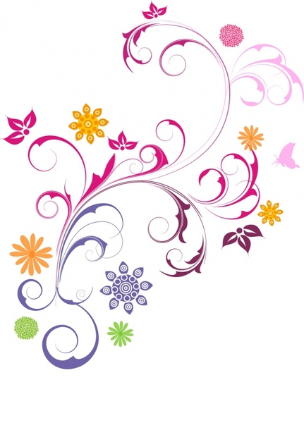 Floral Ornament Free vector in Adobe Illustrator ai ( .AI.