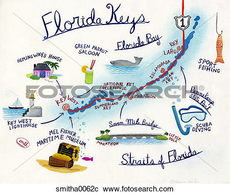 Stock Photography of vacation, florida, florida keys, straits of.