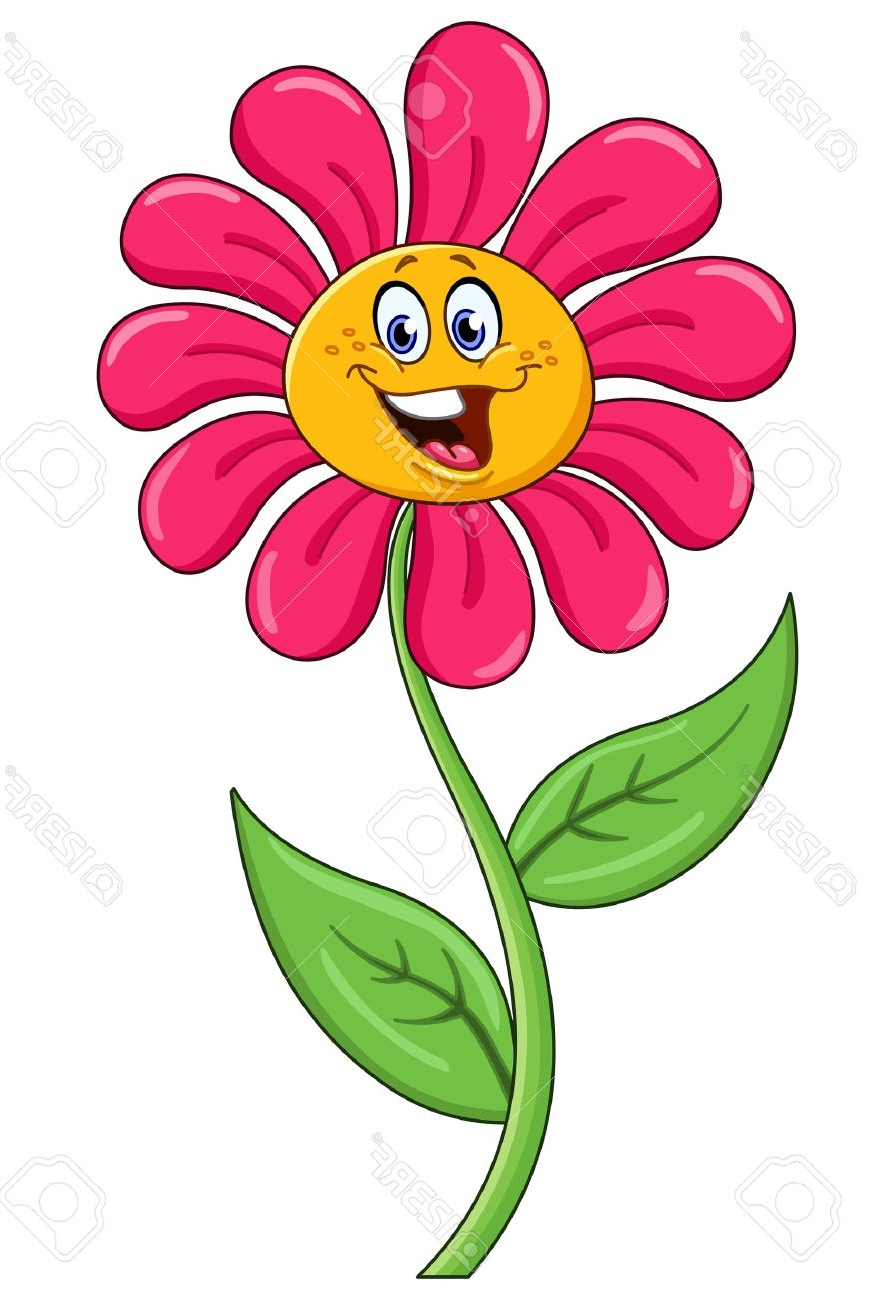 Cartoon Flowers With Faces Flower Face Clipart.