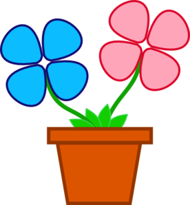 Flower Pot Clipart Black And White.