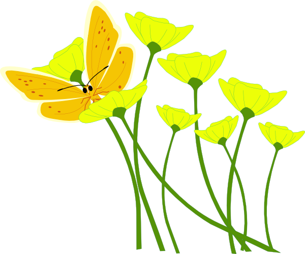 Yellow Flower Clipart.