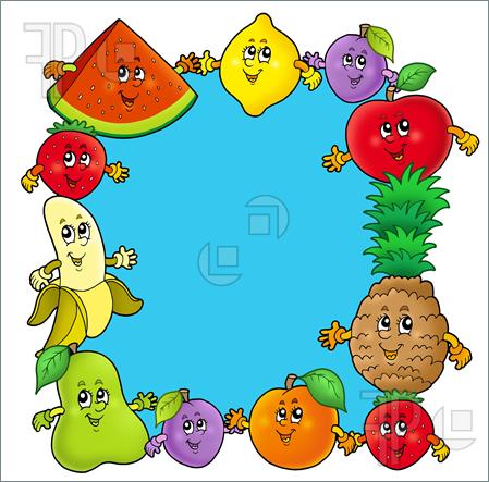 Fruit Border Clipart.