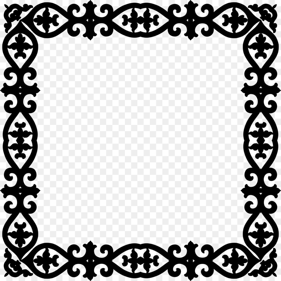 Black And White Frame png download.