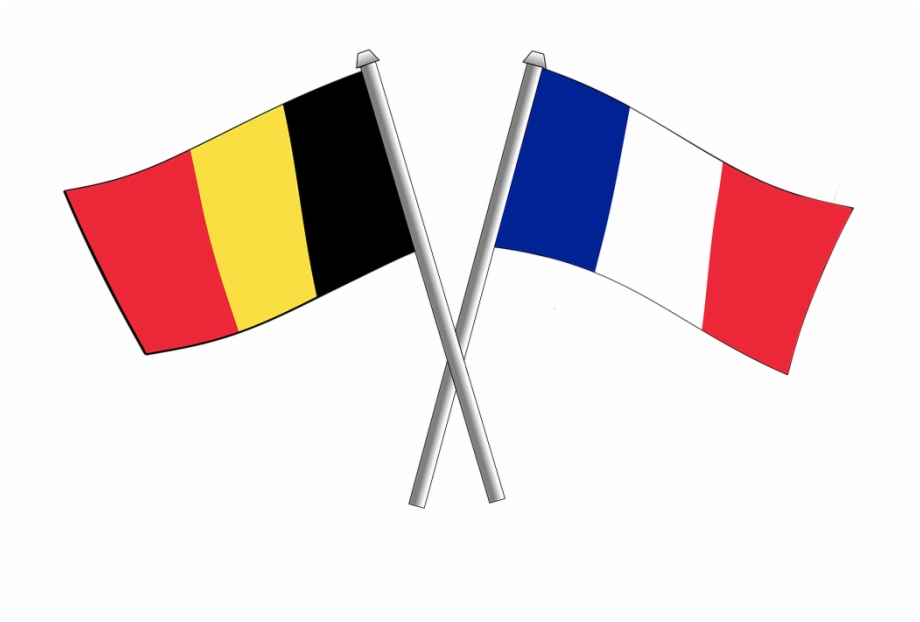 France Friendship Flag Flags Crossbred Belgium.