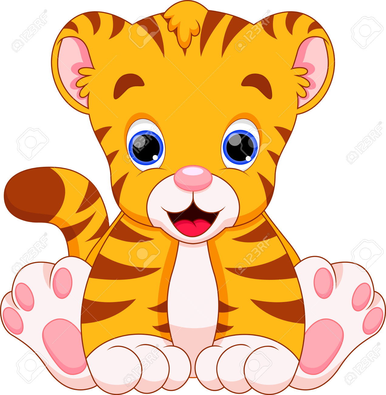 7,489 Cute Tiger Stock Vector Illustration And Royalty Free Cute.