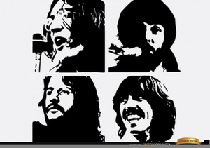 Beatles Band Clipart.