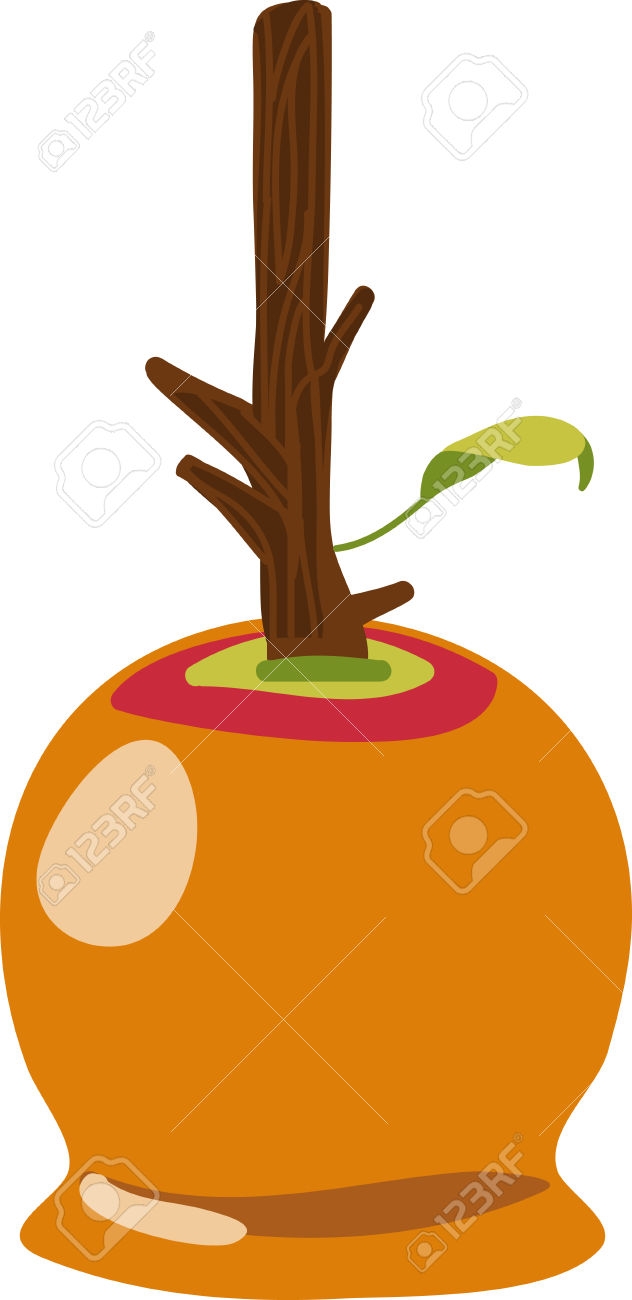 Free Caramel Apple Clipart.