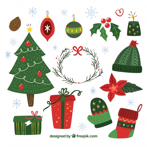 Christmas Elements Clipart.