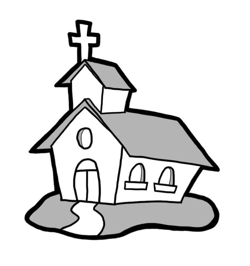 10640 Church free clipart.