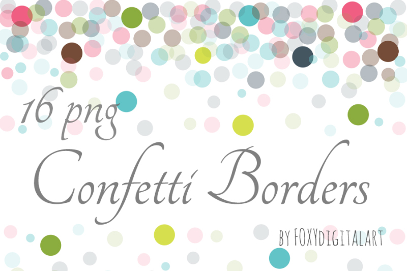 Free Confetti Clipart Confetti Borders Crafter File.