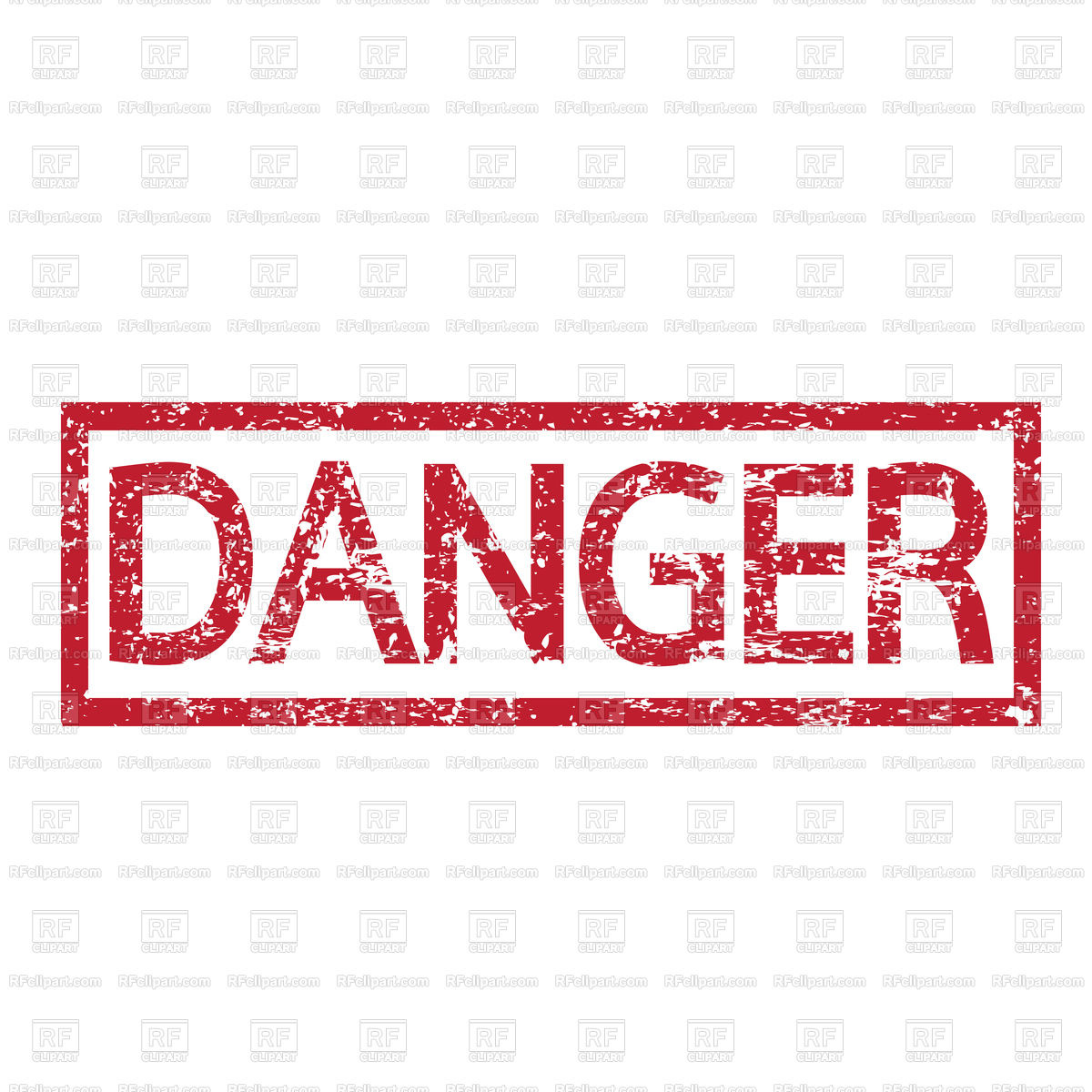 Stamp text DANGER Stock Vector Image.