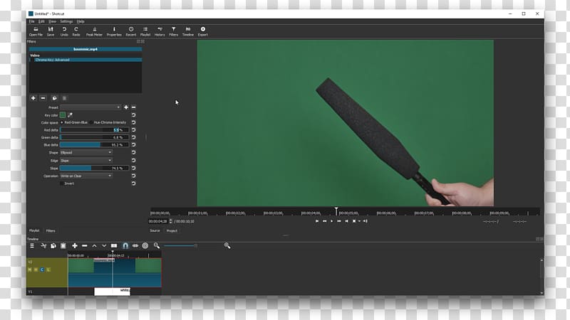 Chroma key VSDC Free Video Editor Video editing software Computer.