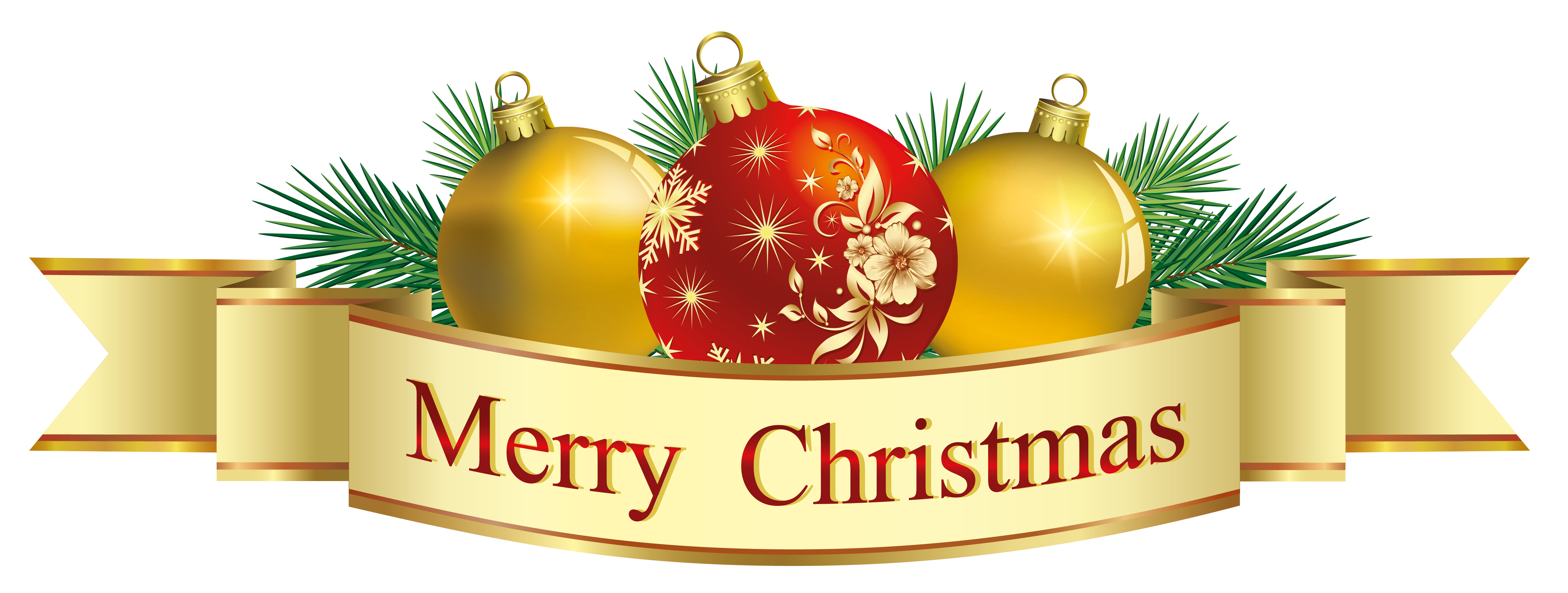 Merry Christmas Clipart for print.