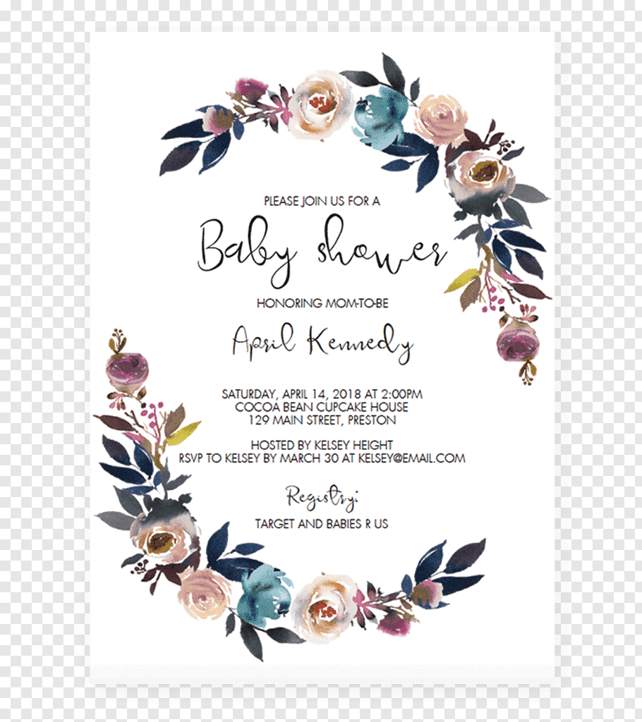 027 Baby Shower Invitation Card Png Clip Art Template Ideas.