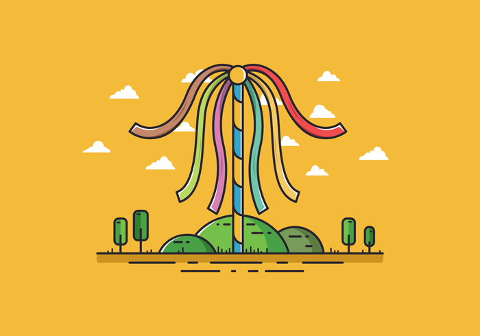 Free Maypole Vector.