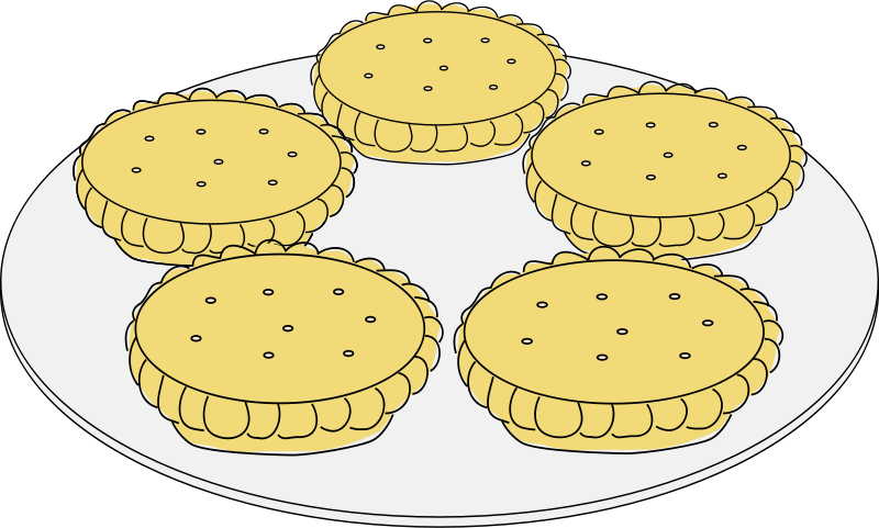 Free Clipart: Mince pies.