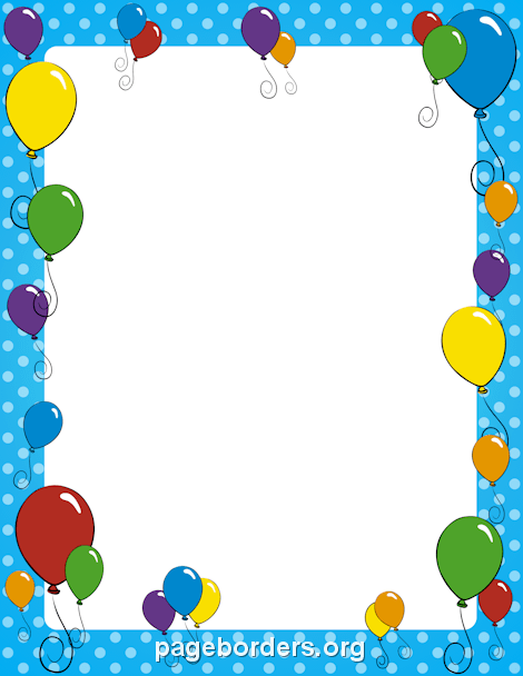 Free Birthday Borders: Clip Art, Page Borders, and Vector Graphics.