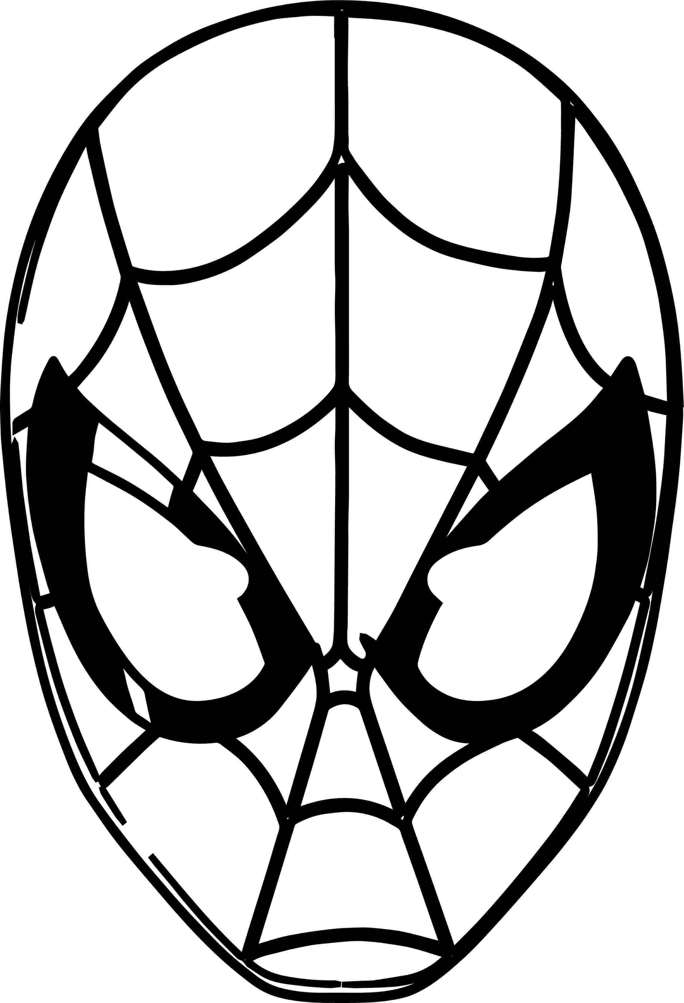 printable spiderman mask coloring pages super hero mask.