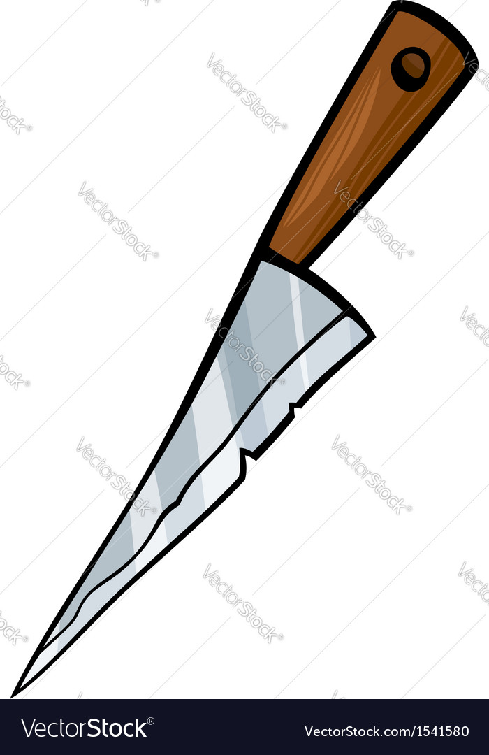 Knife clip art cartoon Royalty Free Vector Image.