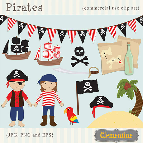 Pirate clip art images, pirate clipart, pirate vector, royalty.