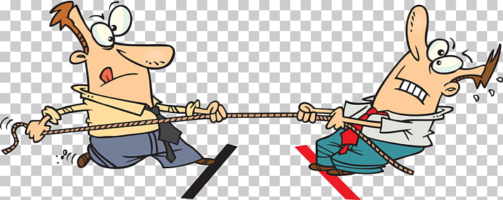 Tug of war , Cartoon Tug Of War PNG clipart.