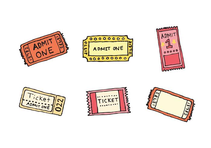 Free Concert Ticket Stub Vector Series.