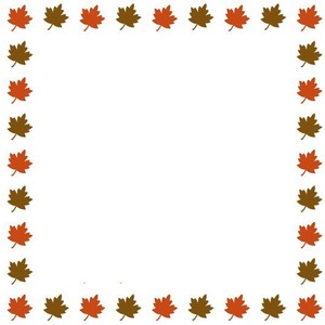 Fall Leaves Border Clipart.