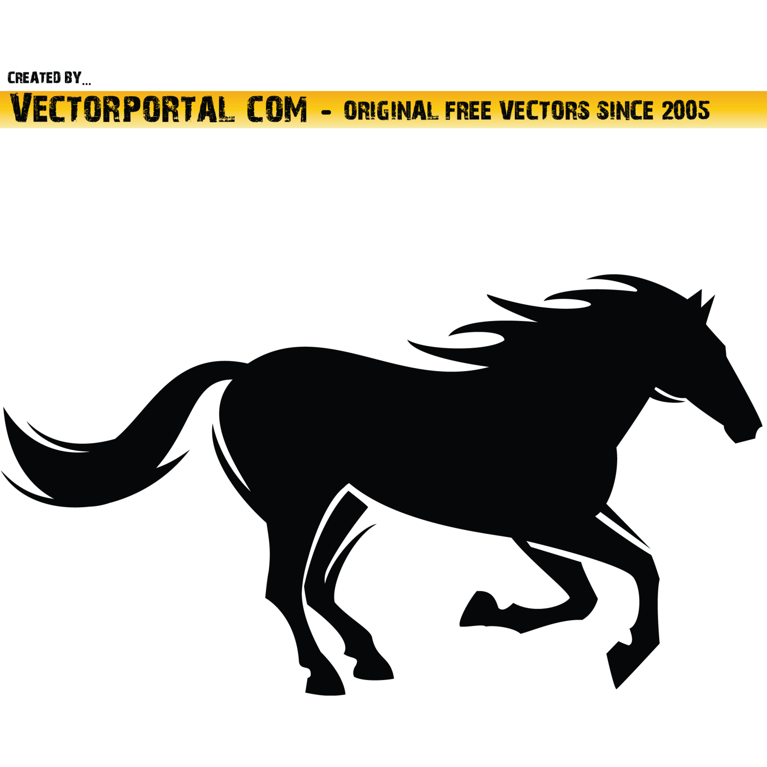 Vector for free use: Horse Vector Clip Art.