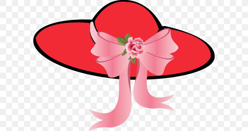 Red Hat Society Woman Bowler Hat Clip Art, PNG, 600x433px.