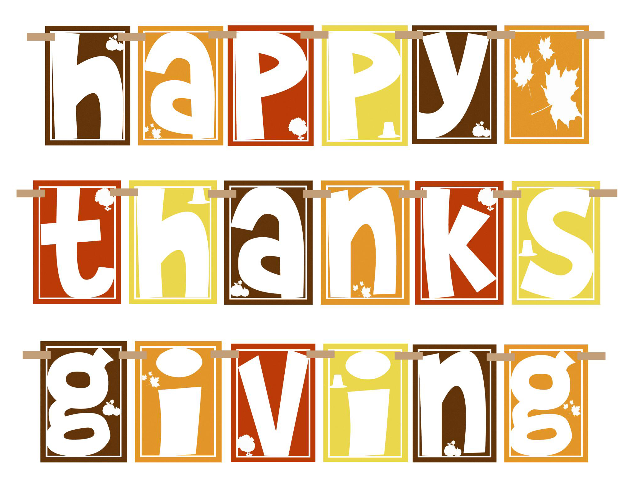 Free Printable Thanksgiving Clip Art.