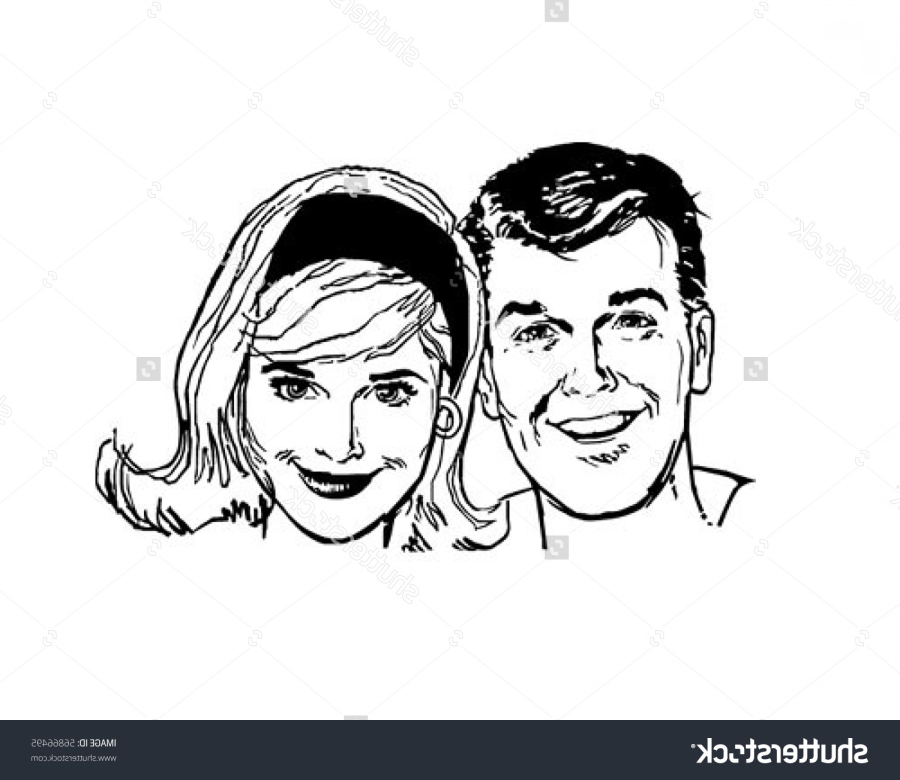 Free Stock Vector Retro People Clip Art Layout.