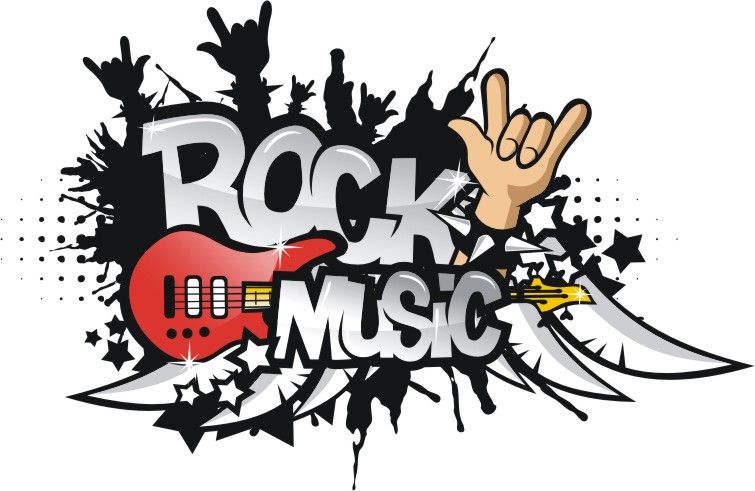 Old Rock music clipart free.