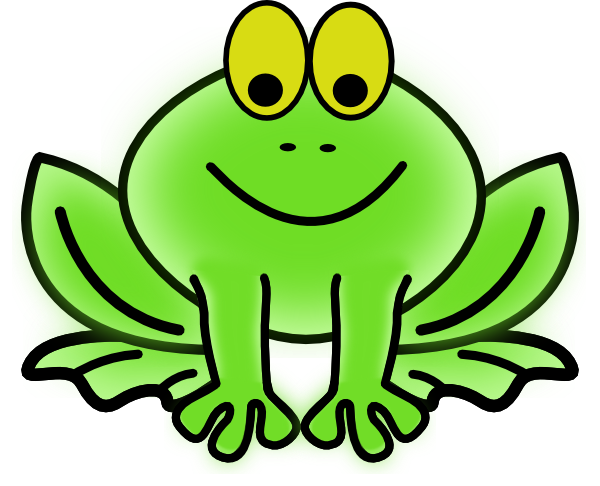 Jumping Frog Clip Art.