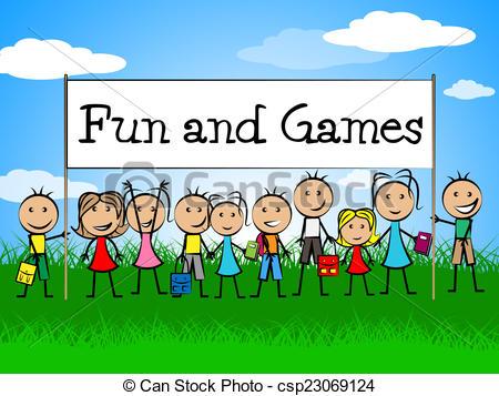 Fun And Games Indicates Gamer Recreational And Recreation » Clipart.