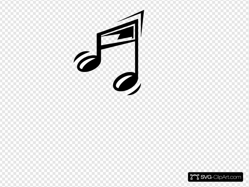 Funny Music Note Clip art, Icon and SVG.