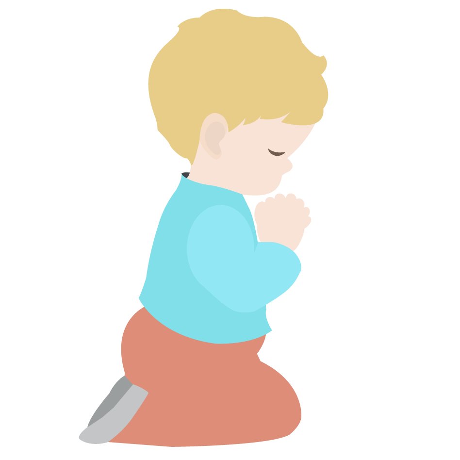 Kneeling In Prayer Clipart.