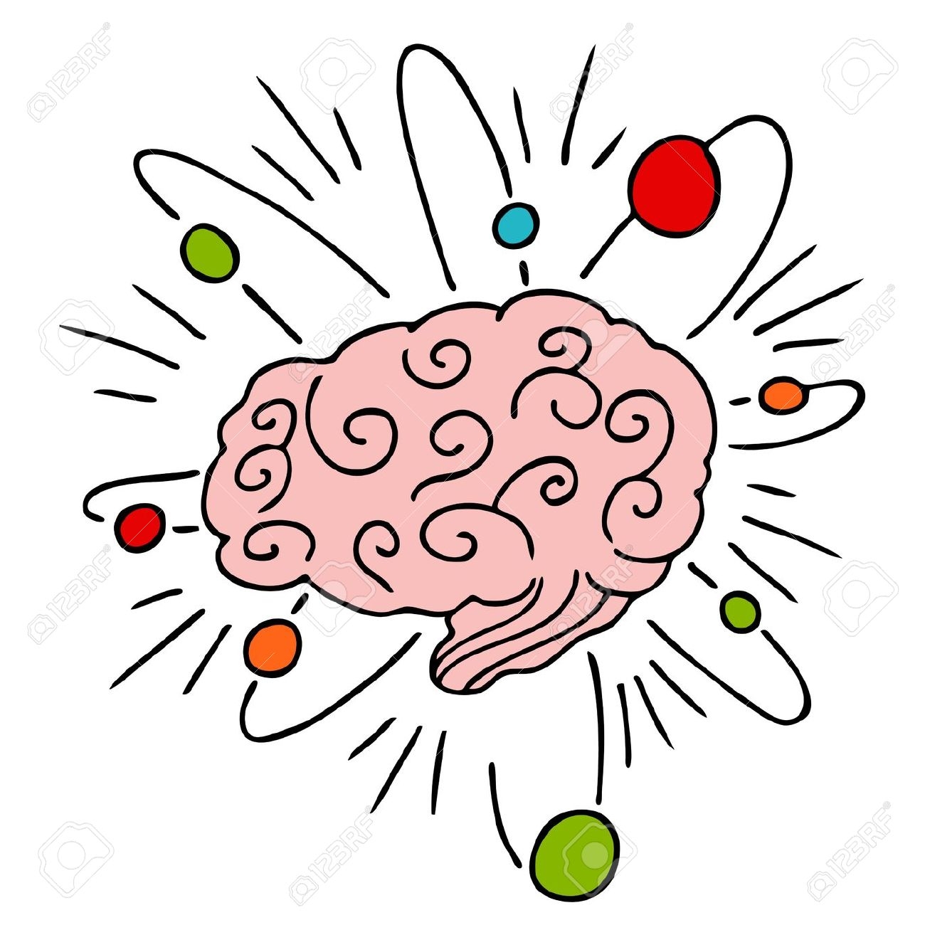 Knowledge brain clipart.