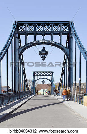 Stock Photo of "Kaiser Wilhelm Bridge, historic swing bridge from.