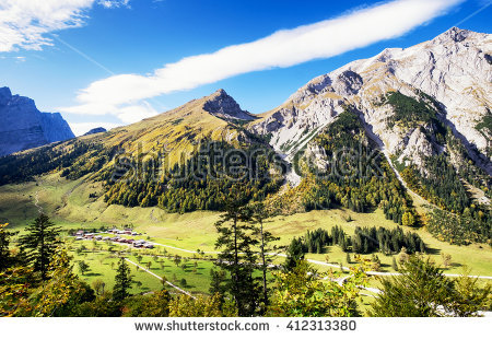 Karwendel Mountain Stock Photos, Royalty.