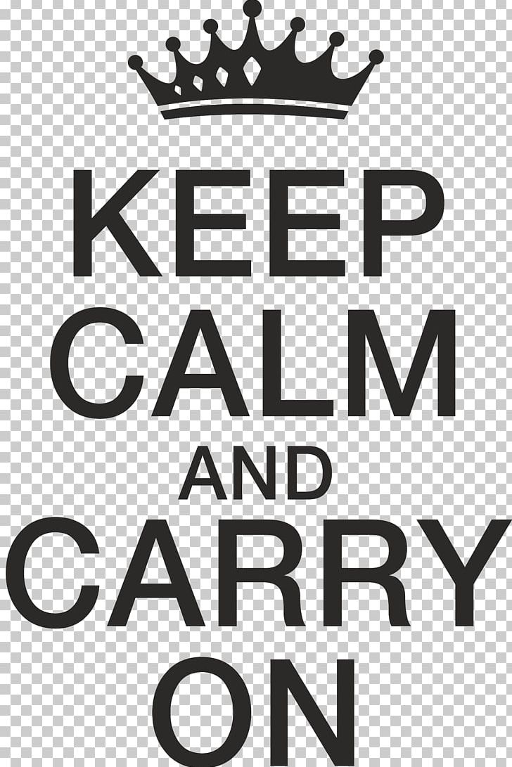 Wall Decal Logo Keep Calm And Carry On PNG, Clipart, Area, Black.