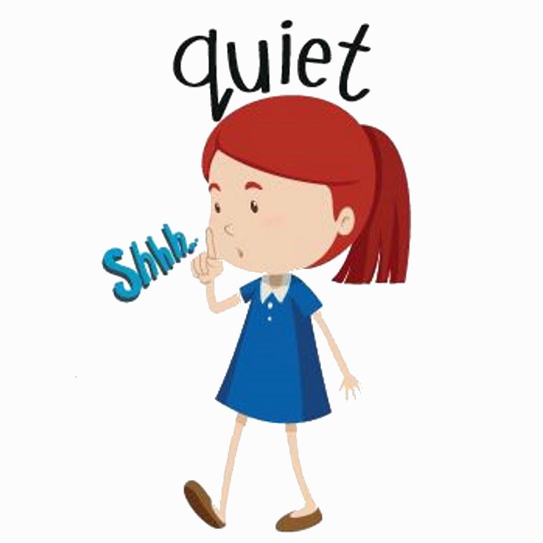 Be Quiet Clipart.