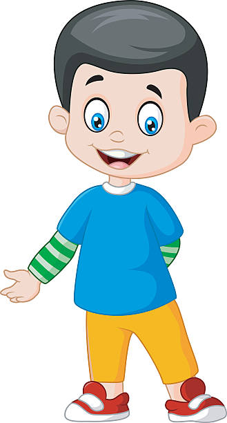 Boy Standing Clipart.