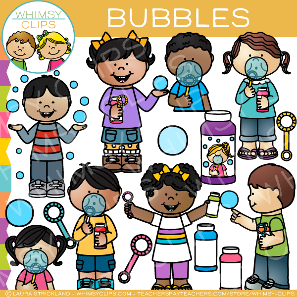 Kids Bubble Clip Art.