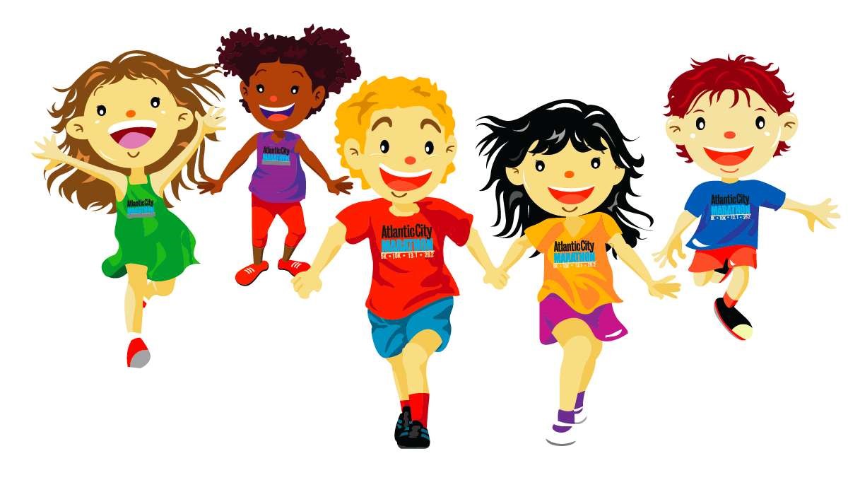 Children Running Clipart.