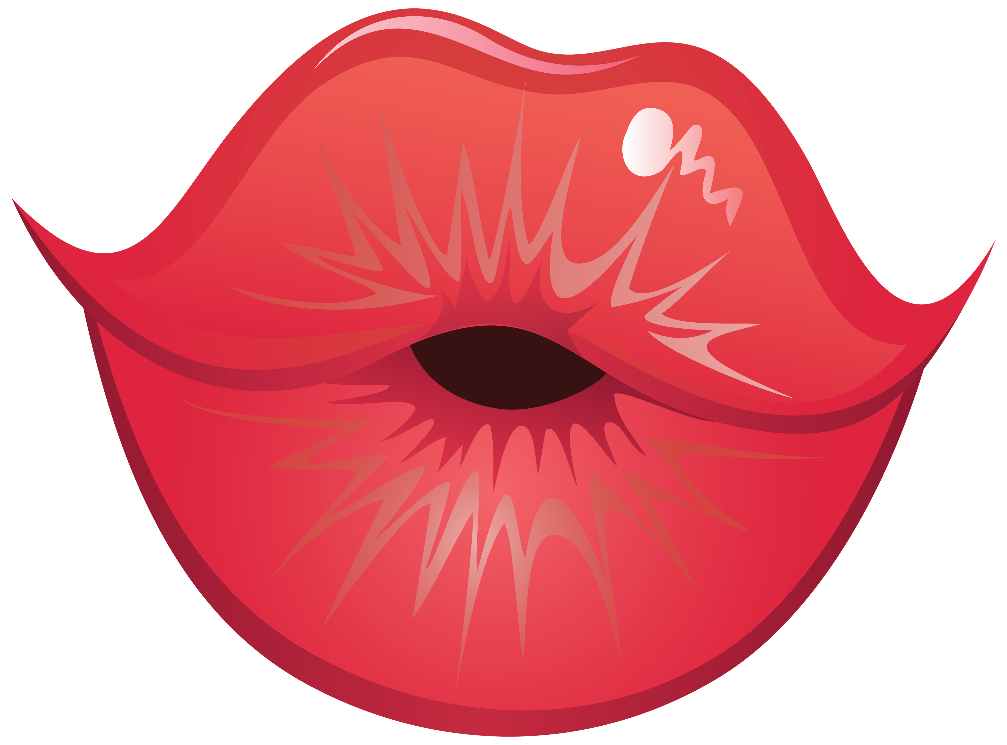 Clipart kiss lips.